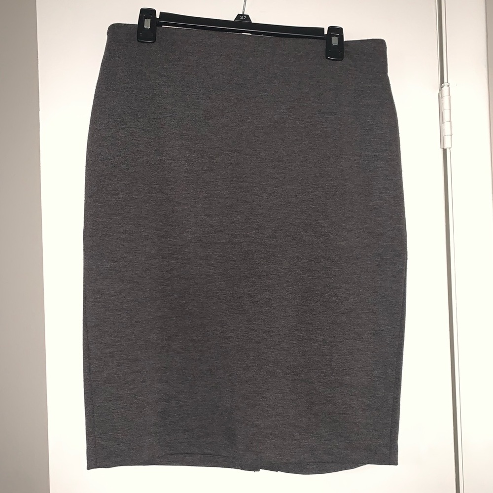 PREMISE STUDIO grey, stretch, pencil skirt, sz 10, with zip